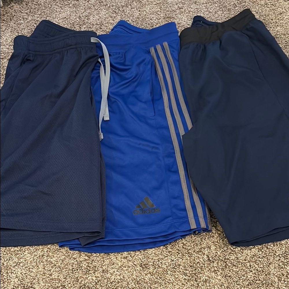 Adidas Blue Athletic Shorts